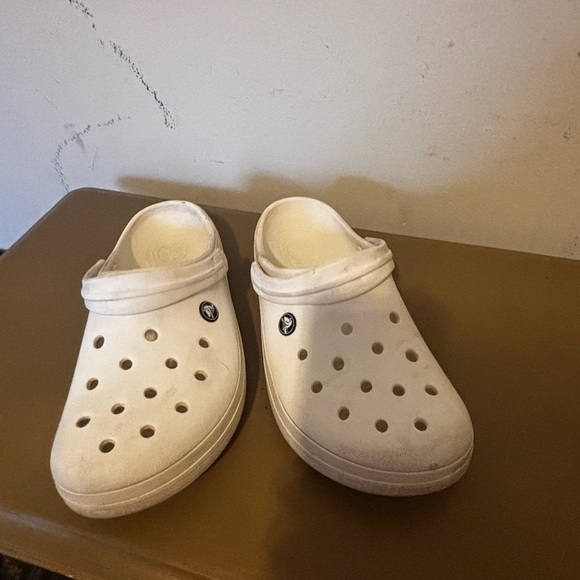 CROCS Shoes - Classic White Slip-On CROCS 8/10